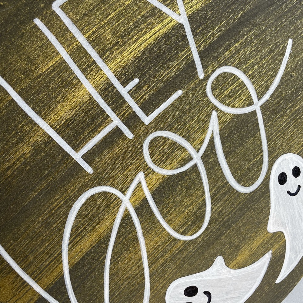 Hey Boo Halloween Sign - Picture 2 of 3